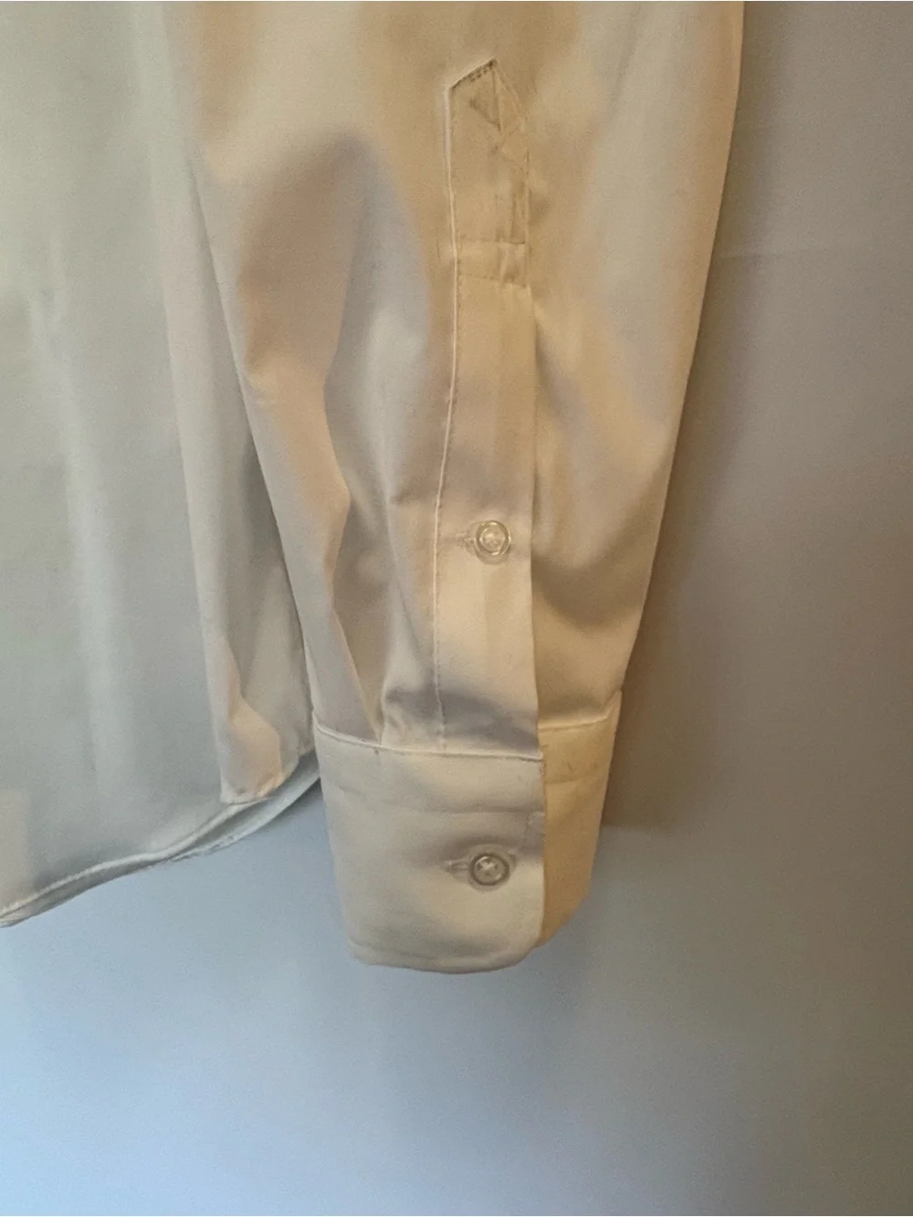 J. Crew White Men's Dress Shirt - Spread Collar Button-Front